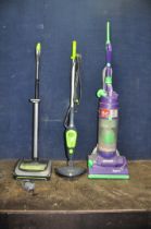 A DYSON DC04 UPRIGHT VACUUM CLEANER, a Gtech Airram cordless vacuum cleaner and a Steam mop (all PAT