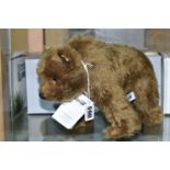 A BOXED STEIFF LIMITED EDITION SHAGGY BEAR REPLICA 1914, no.403330, limited edition no.492/914, dark