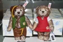 TWO BOXED STEIFF LIMITED EDITION ALPINE TEDDY BEARS, to include 'Peter' 673863, 91/1,500, height