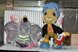 TWO BOXED STEIFF LIMITED EDITION DISNEY CHARACTERS, comprising 'Jiminy Crickett', with mohair and