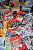 FIVE BOXES OF ASSORTED FOOTBALL PROGRAMMES, containing a large collection of several hundred