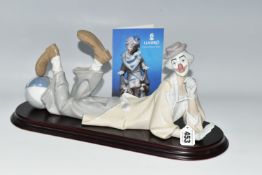 A LLADRO CLOWN, no 4618, designed by Salvador Furio in 1970, the figure lying on his front with head