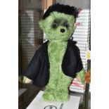 A BOXED STEIFF LIMITED EDITION 'FRANKENSTEIN', no.690457, limited edition no. 82/1818, green mohair,