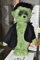 A BOXED STEIFF LIMITED EDITION 'FRANKENSTEIN', no.690457, limited edition no. 82/1818, green mohair,