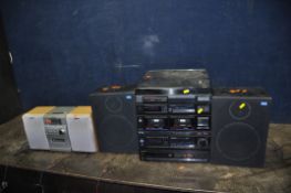 A SONY CMT-EP50 MINI HI FI with matching speaker (hi fi works but speakers not tested due to cut