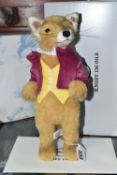 A BOXED STEIFF LIMITED EDITION 'FANTASTIC MR FOX', the Roald Dahl character made from 'foxy red'