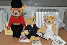 THREE BOXED STEIFF TEDDY BEARS, comprising 026867 Great Escapes Series 2018 'London Teddy Bear',