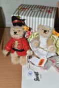 TWO STEIFF BEAR ORNAMENTS, comprising limited edition 1196/1500 - 691225 'Teddy Bear Nutcracker'
