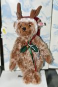 A BOXED STEIFF LIMITED EDITION 'REINDEER TEDDY BEAR', no. 021732, limited edition no.235/1225,