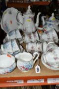 A GROUP OF ROYAL ALBERT TEAWARE, to include a Friendship series 'Larkspur' pattern set of cake