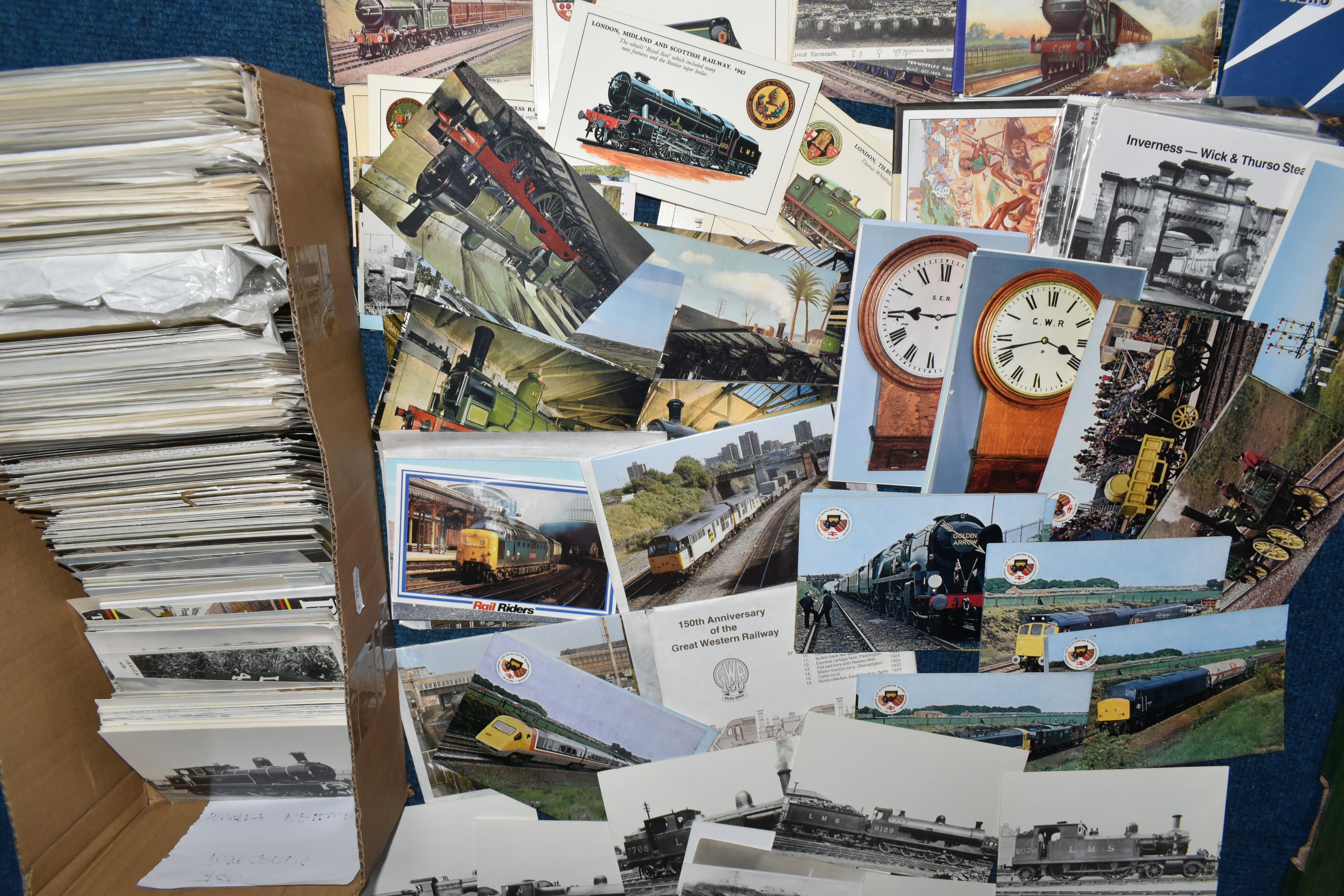 A QUANTITY OF ASSORTED RAILWAY POSTCARDS, approx. 700, majority are modern issues, mixture of colour - Bild 2 aus 2