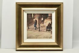 ROLF HARRIS (AUSTRALIA 1930-2023) 'ON THE STEPS OF THE WALKER', a signed limited edition print on