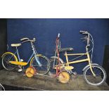 A VINTAGE RALEIGH CHIPPER CHILDS BIKE (small child's Chopper) a Raleigh Nippy and a child's