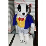 A BOXED STEIFF LIMITED EDITION 'BILL BADGER', with black and white plush 'fur', gold coloured ear