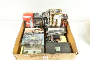 ELEVEN BOXED AND UNBOXED METAL DIECAST MODEL CARS, to include a Revell 1:24 scale Gemballa Avalanche