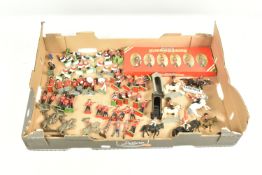 A QUANTITY OF BOXED AND UNBOXED MODERN BRITAINS SOLDIER FIGURES, mainly Guardsman and Band