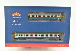 A BOXED OO GAUGE BACHMANN BRANCHLINE FOUR CAR, Class 438, Unit 8022, BR Blue and Grey NSE