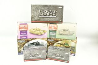 SEVEN BOXED CORGI WORLD WAR II MILITARY MODELS, to include a 1:32 scale Forward March hand painted