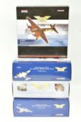 FOUR LIMITED EDITION 1:72 SCALE CORGI AVIATION ARCHIVE DIECAST MODEL AIRCRAFTS, the first is a De