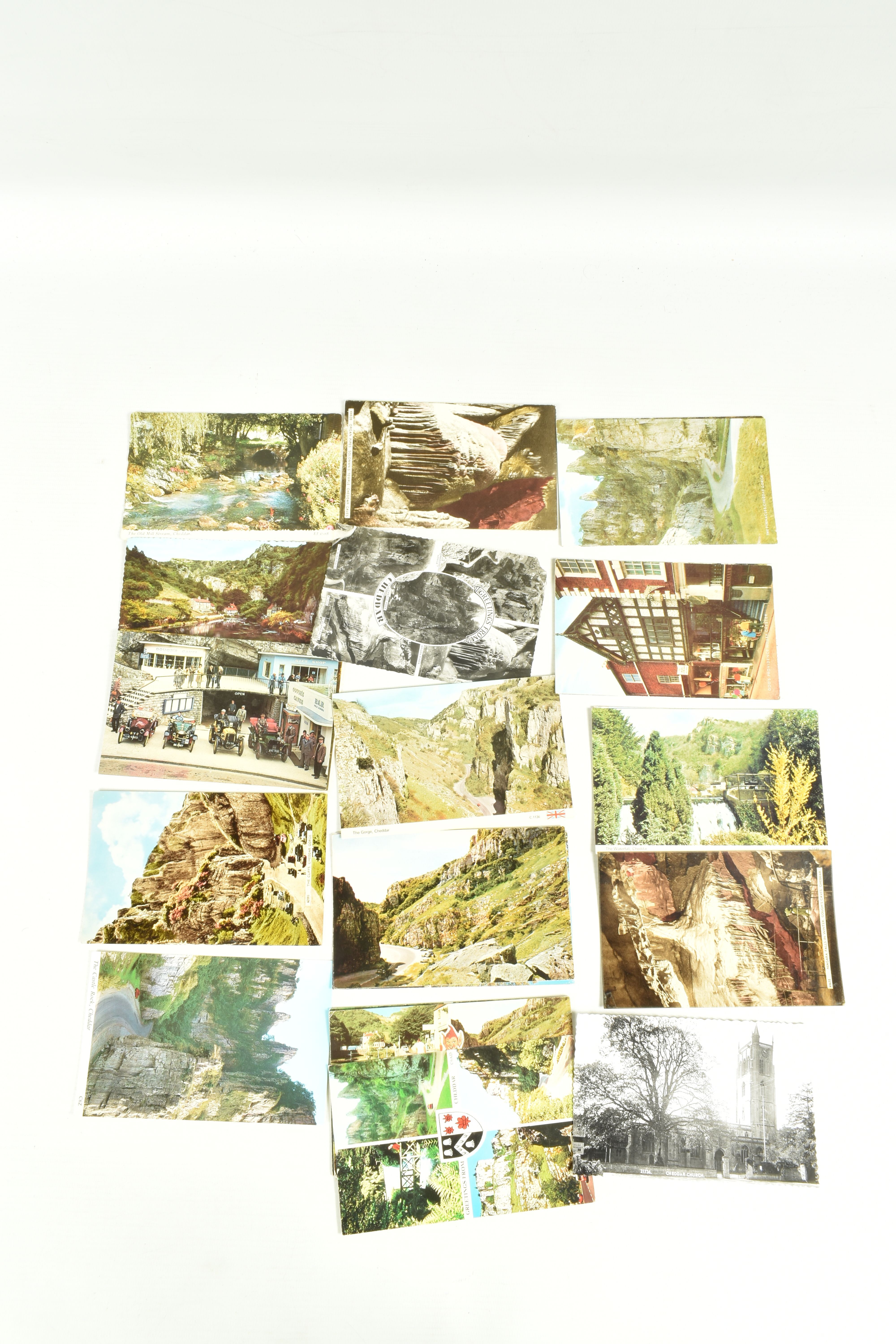 A LARGE COLLECTION OF POSTCARDS, APPROXIMATELY 650-700 of Cheddar, Somerset, these are spanning - Image 7 of 9