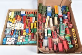 A QUANTITY OF UNBOXED AND ASSORTED PLAYWORN DIECAST VEHICLES, to include Dinky Supertoys Foden FG