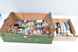 A QUANTITY OF BOXED AND UNBOXED ASSORTED PLAYWORN DIECAST VEHICLES, majority are Dinky and Corgi car