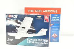 TWO BOXED CORGI DIECAST MODEL AIRCRAFTS KITS, the first is an Aviation Archive 1:72 scale Limited