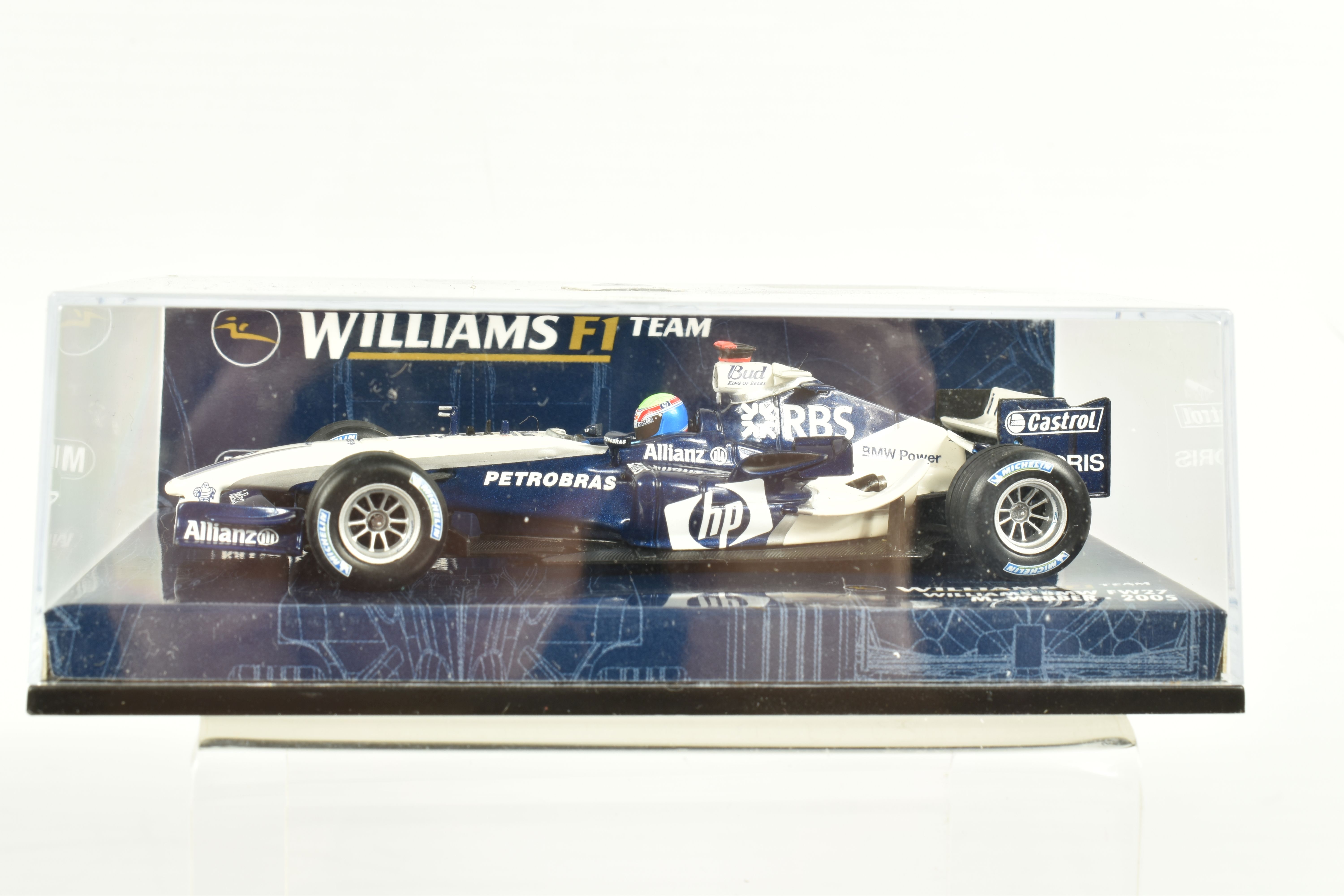 SEVEN MINICHAMP 1.43 SCALE DIECAST MODELS, to include a Williams F1 BMW RW26 JP Montoya, model no. - Image 9 of 16