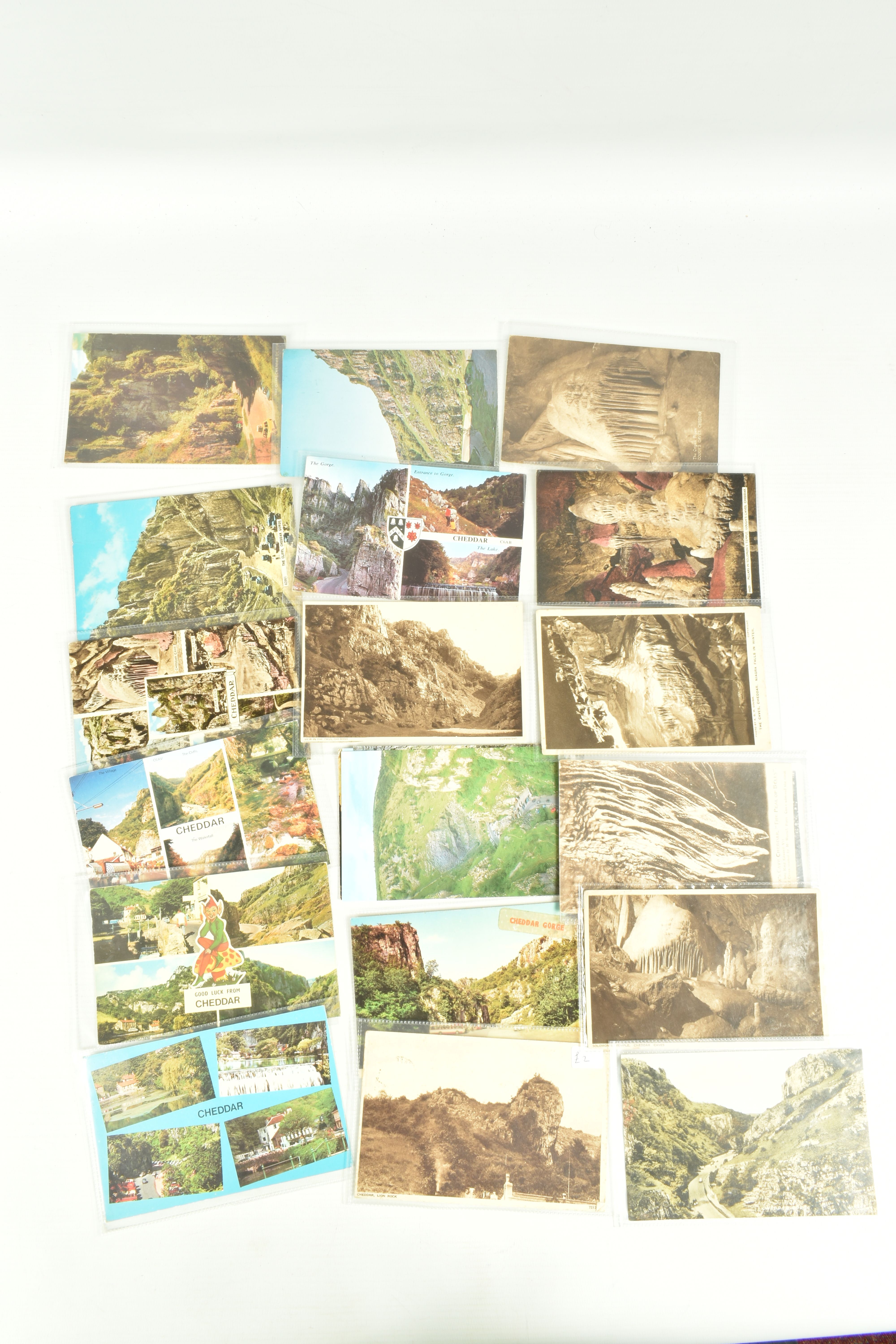 A LARGE COLLECTION OF POSTCARDS, APPROXIMATELY 650-700 of Cheddar, Somerset, these are spanning - Image 6 of 9