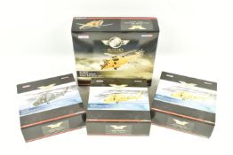 FOUR BOXED 1:72 SCALE LIMITED EDITION CORGI AVIATION ARCHIVE DIECAST MODEL MILITARY AIRCRAFT, to