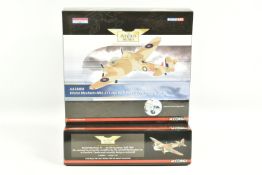 TWO LIMITED EDITION 1:72 SCALE CORGI AVIATION ARCHIVE DIECAST MODEL AIRCRAFTS, the first is a