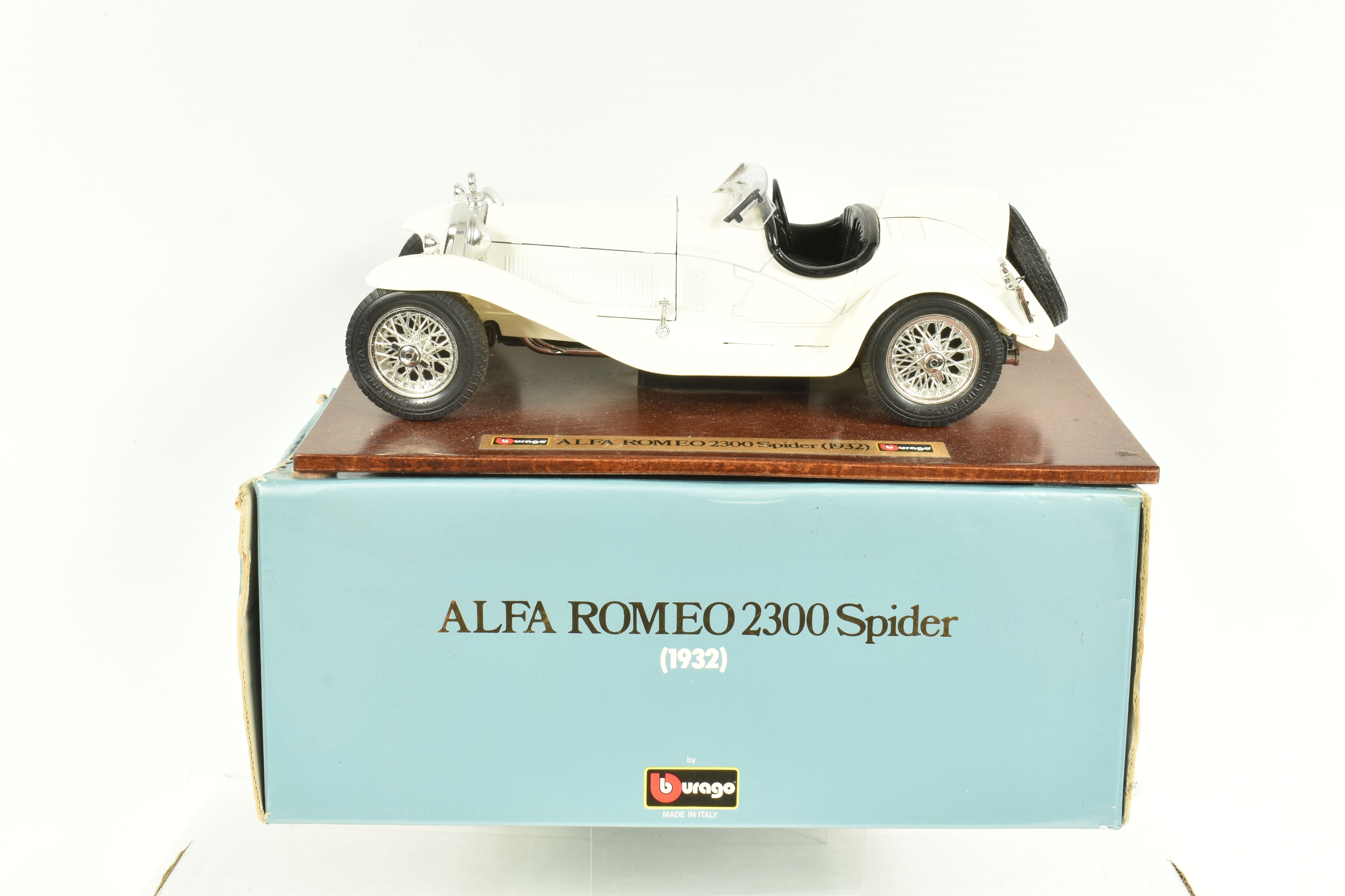 SIXED BOXED METAL DIECAST MODEL CARS, to include a Bburago 1932 Alfa Romeo 2300 Spider 1:18 scale, - Image 7 of 7