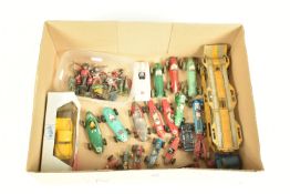 A QUANTITY OF UNBOXED AND ASSORTED PLAYWORN DIECAST VEHICLES, to include a quantity of Corgi,
