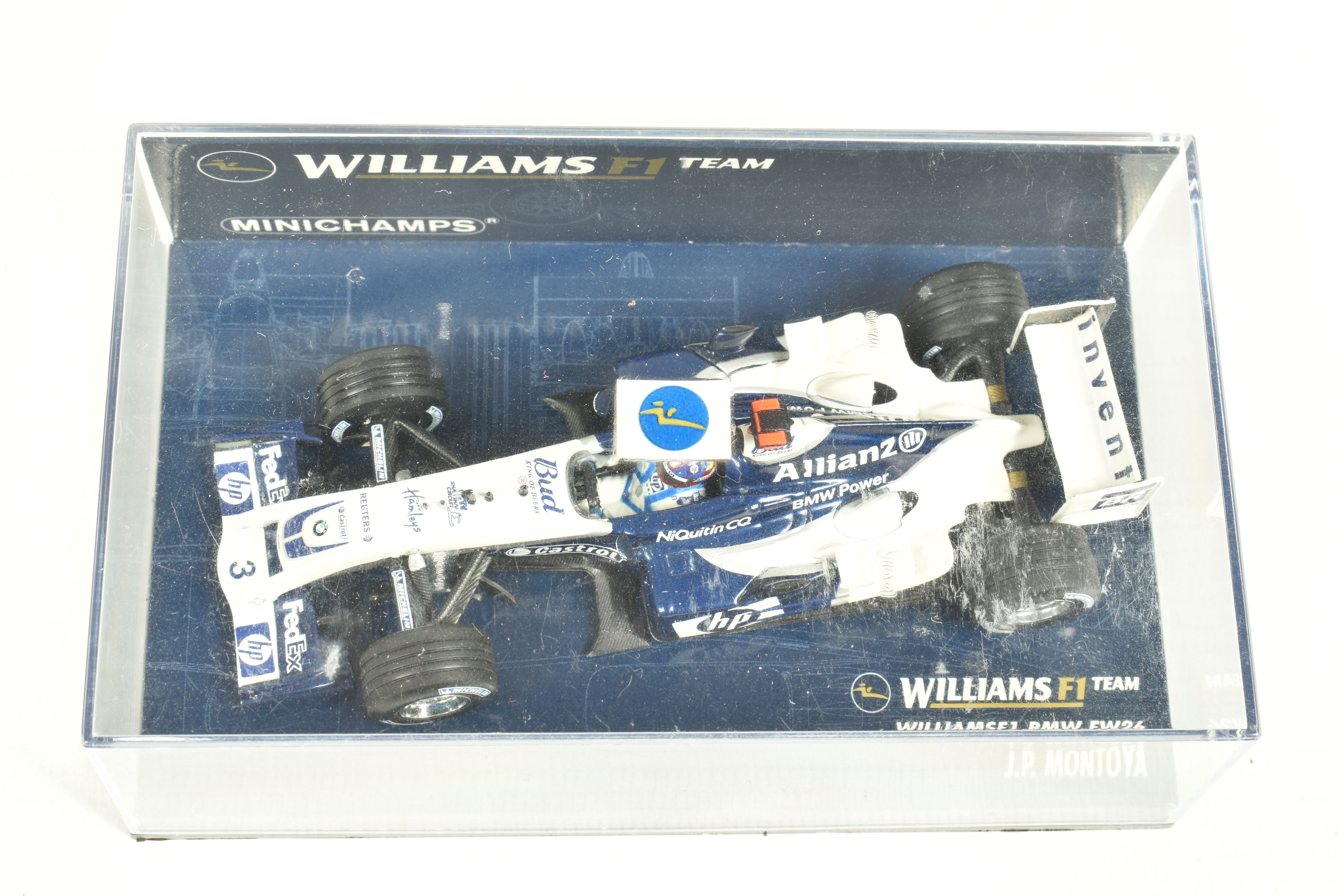 SEVEN MINICHAMP 1.43 SCALE DIECAST MODELS, to include a Williams F1 BMW RW26 JP Montoya, model no. - Image 14 of 16