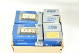 TWELVE BOXED OO GAUGE DAPOL WAGONS AND TANKS, to include two Oakhill Brewery no. W2022, two Ashton
