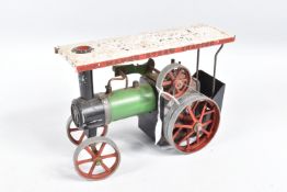 AN UNBOXED MAMOD LIVE STEAM TRACTION ENGINE, No.TE1, not tested, playworn condition and has been