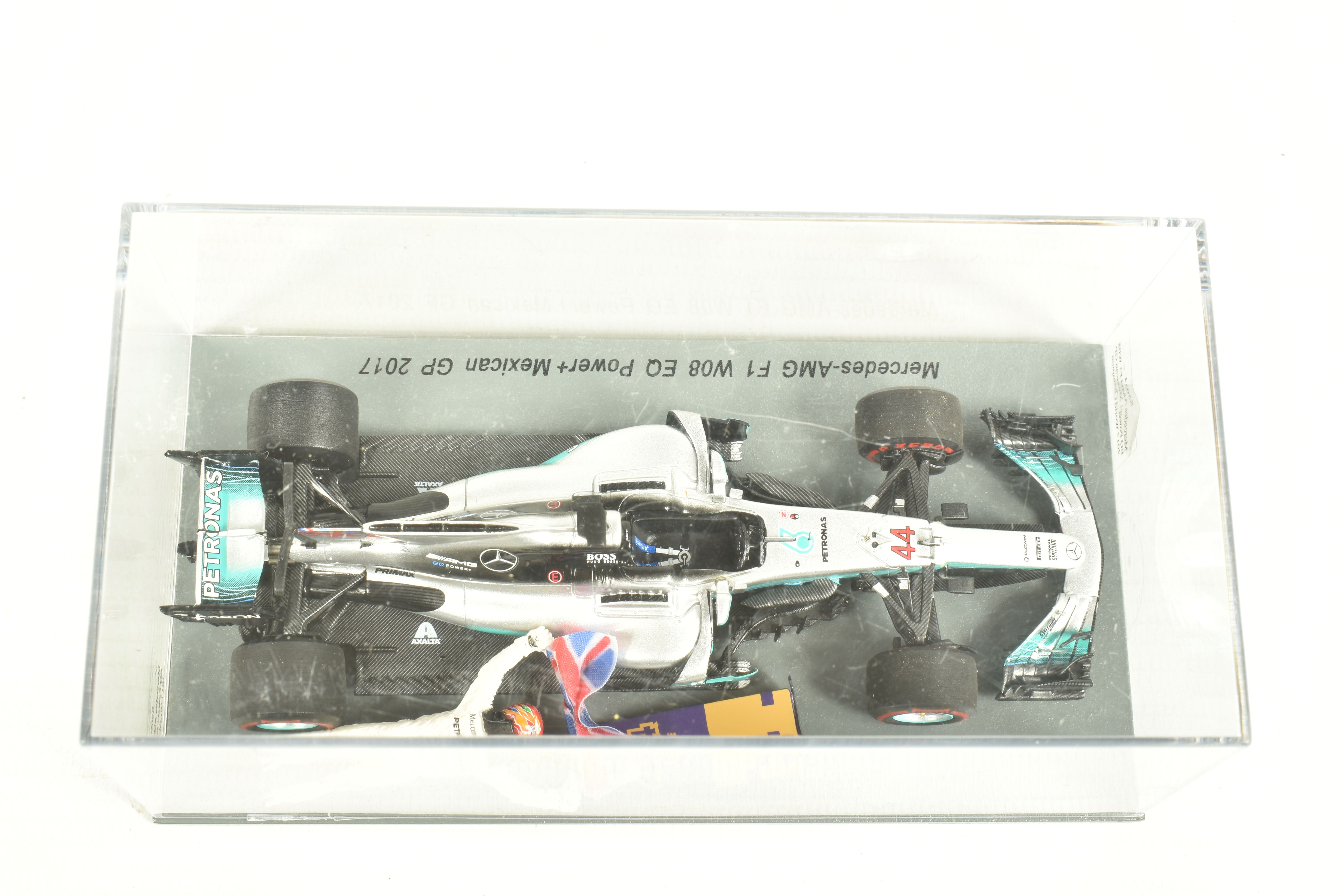 SIX SPARK 1.43 SCALE DIECAST MODELS, to include a Mercedes, AMG Mexican GP 2017, model no. S5054, - Image 3 of 13