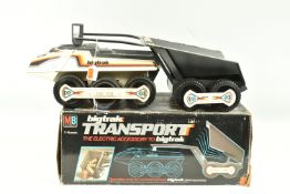 AN UNBOXED MB ELECTRONICS BIGTRAK PROGRAMMABLE ELECTRONIC VEHICLE, with a boxed MB Bigtrak Transport