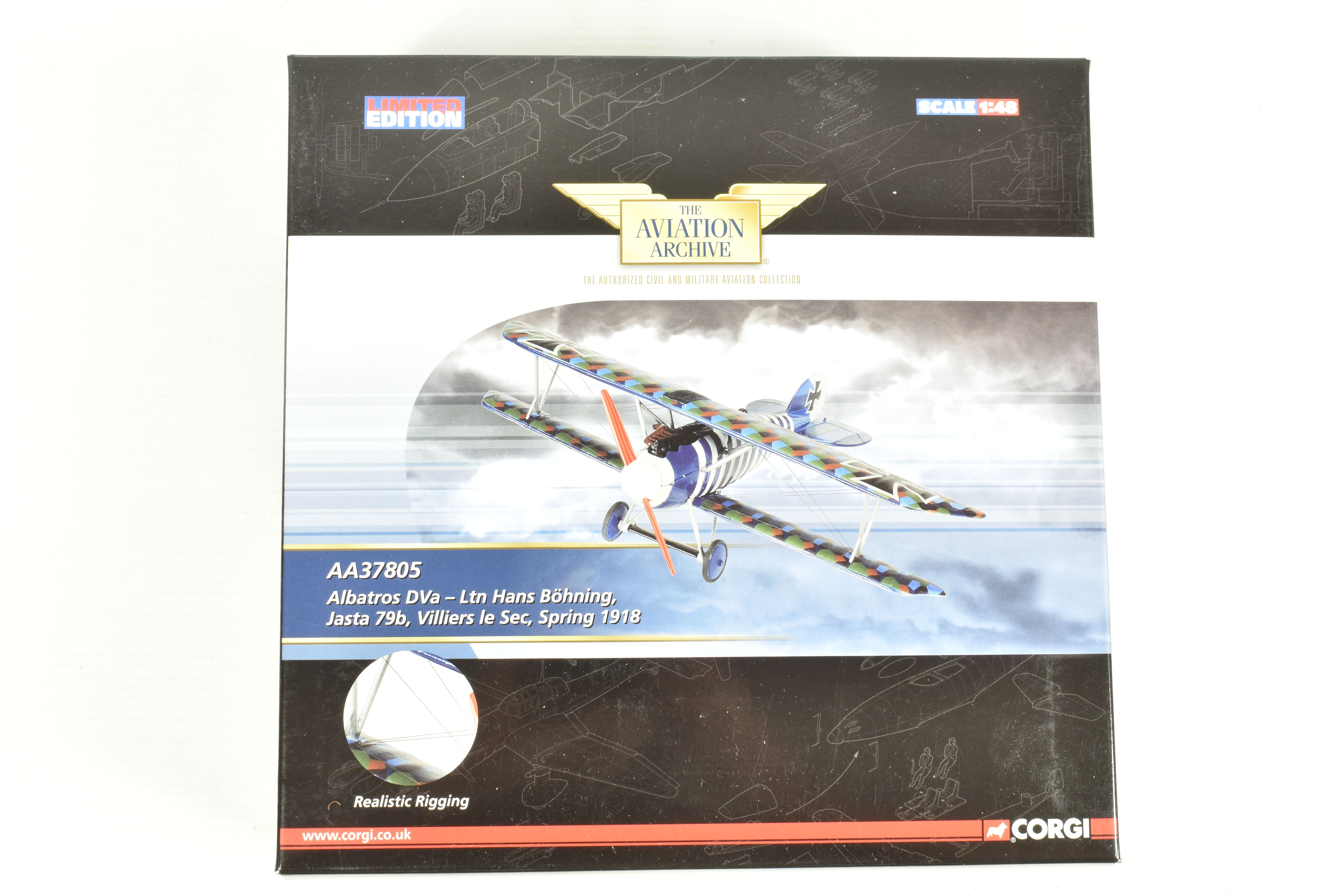 THREE BOXED LIMITED EDITION 1:48 SCALE CORGI AVIATION ARCHIVE DIECAST MODEL AIRCRAFTS, the first - Image 5 of 10