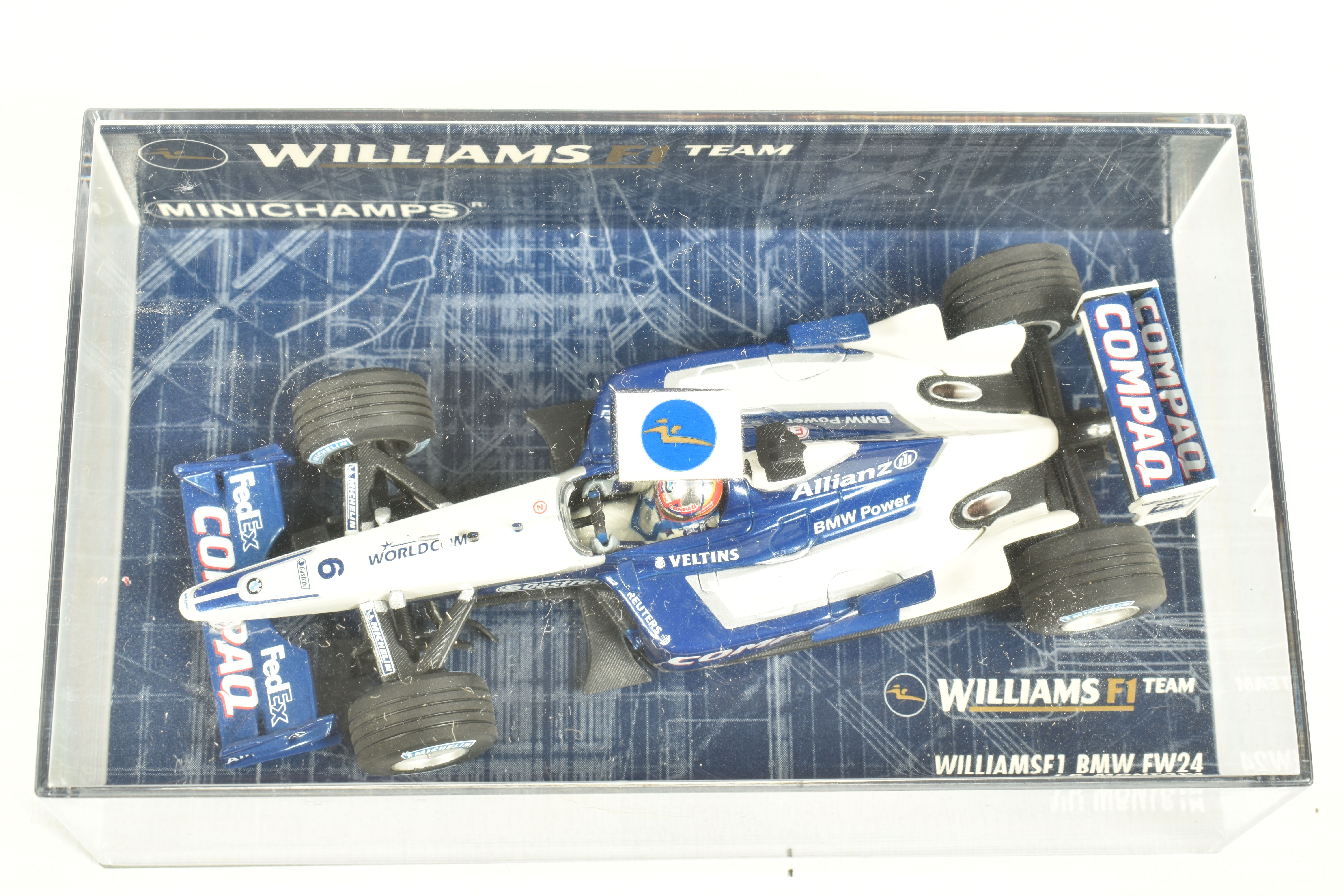 SEVEN MINICHAMP 1.43 SCALE DIECAST MODELS, to include a Williams F1 BMW RW26 JP Montoya, model no. - Image 12 of 16