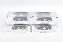 FOUR BOXED SPARK TRIUMPH SPITFIRE MODELS, the first is a no.52 LM 1965 D.Hobbs-R.Slotemaker,