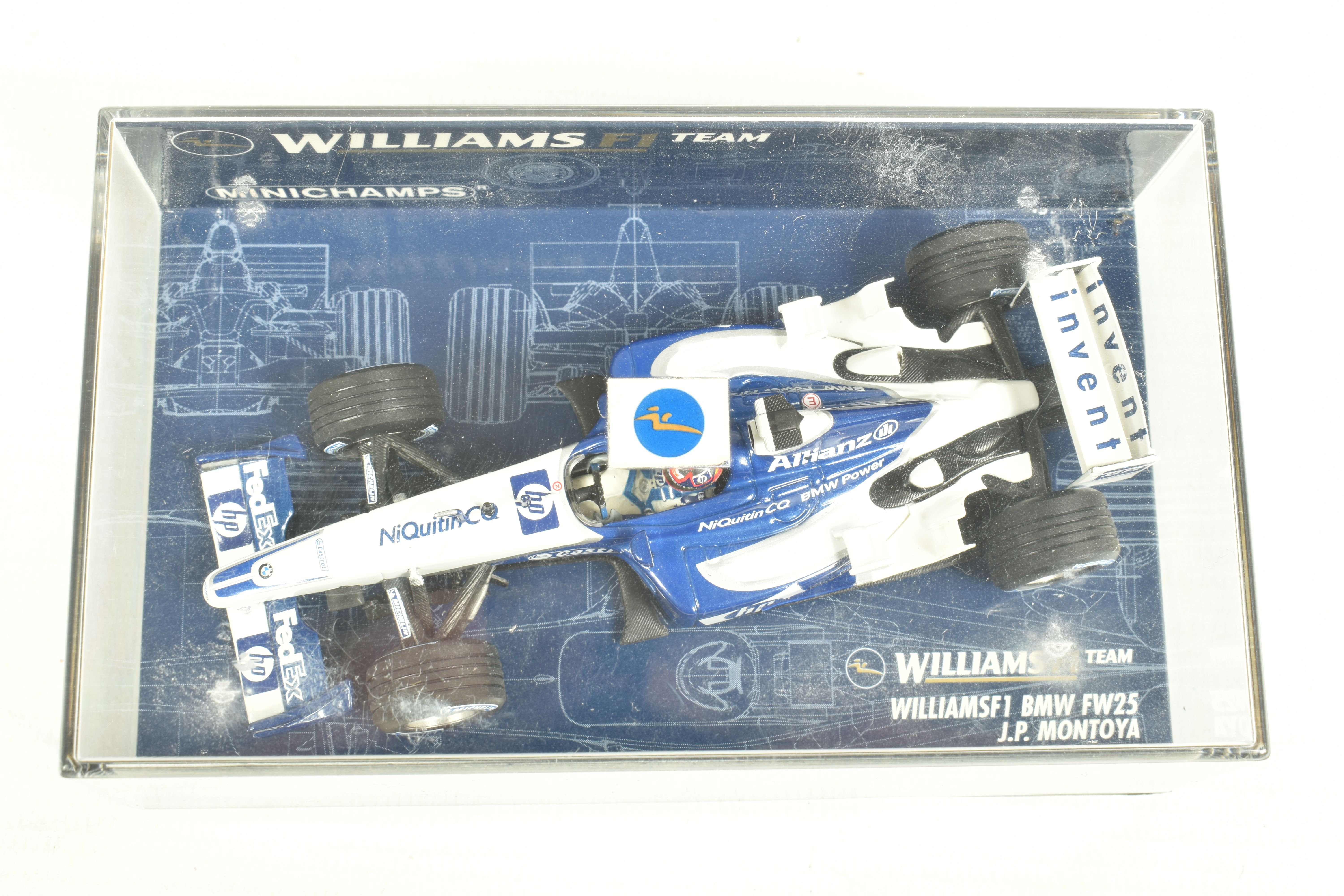 SEVEN MINICHAMP 1.43 SCALE DIECAST MODELS, to include a Williams F1 BMW RW26 JP Montoya, model no. - Image 8 of 16