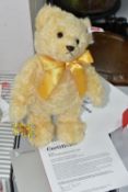 A BOXED LIMITED EDITION STEIFF - ELIZA 'THE SPRING SWAROVSKI BEAR', yellow mohair, 207/3000,