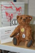 A STEIFF HANSEL TEDDY BEAR, part of 'Teddies of Tomorrow', white tag 006968, hemp plush, soles and