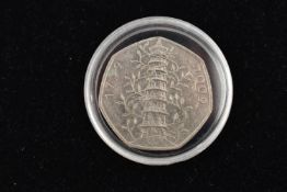 A ROYAL MINT KEW GARDENS FIFTY PENCE COIN 2009,In Good Condition Taken out of Circulation