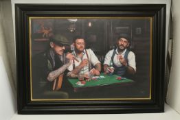VINCENT KAMP (BRITISH CONTEMPORARY) 'BACK AT THE GENTLEMAN AND ROGUES CLUB', a signed limited