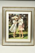SHERREE VALENTINE DAINES (BRITISH 1959) 'RACE DAY ELEGANCE', a signed limited edition print on