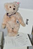 A BOXED LIMITED EDITION STEIFF 'THE QUEEN'S 90TH BIRTHDAY' TEDDY BEAR, a Danbury Mint exclusive,