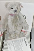A BOXED LIMITED EDITION STEIFF 'LOVE TEDDY BEAR', 251/1000, silver mohair, white ear label 006470,