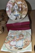 FOUR BOXED ROYAL WORCESTER CHRISTMAS COLLECTORS PLATES, 1987-1990 with certificates, no obvious